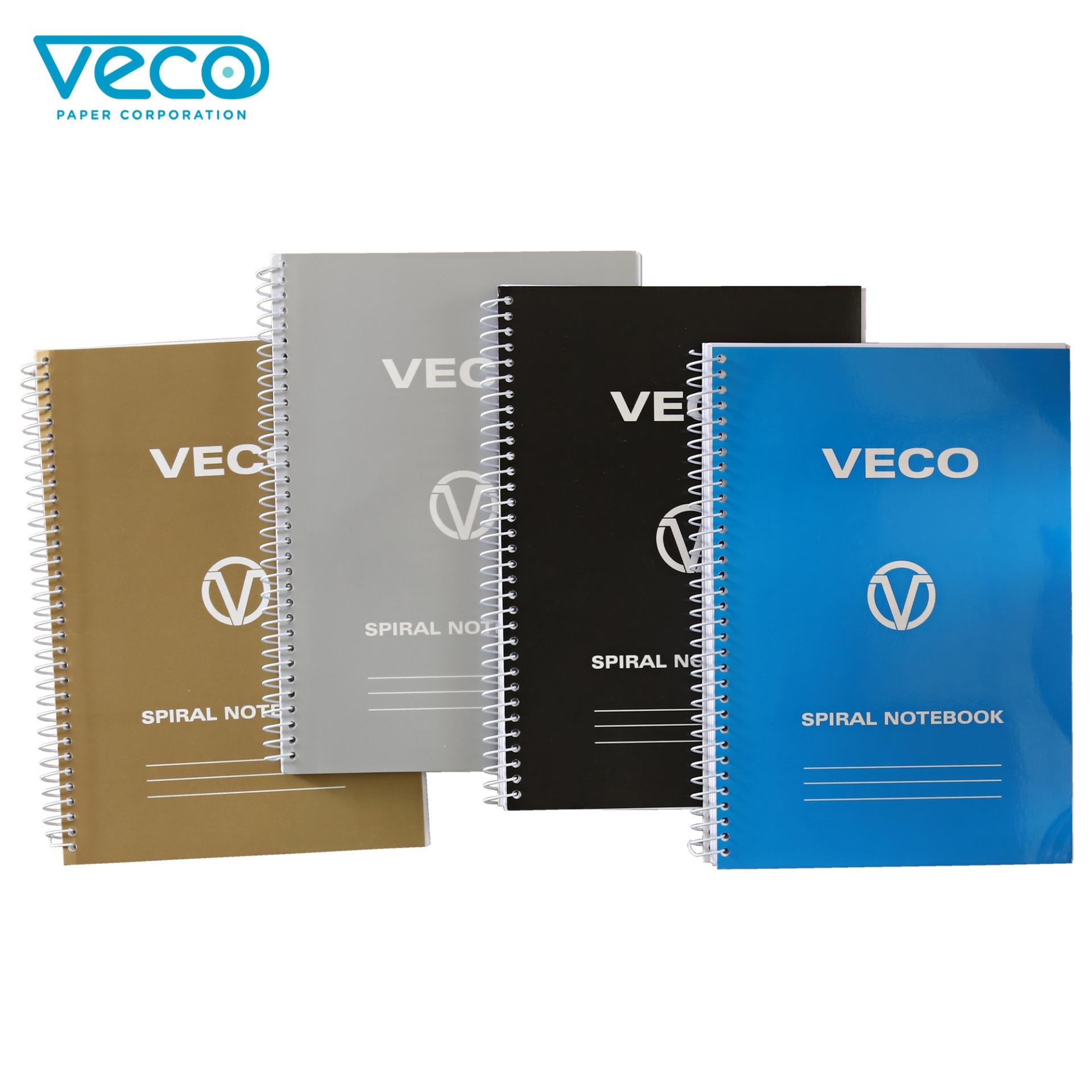 Veco Special Notebook with plastic 80 lvs 6x8.5in 5pcs (available colors Gold, Silver, Blue