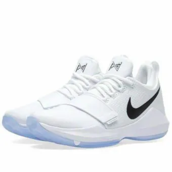 paul george shoes white and black