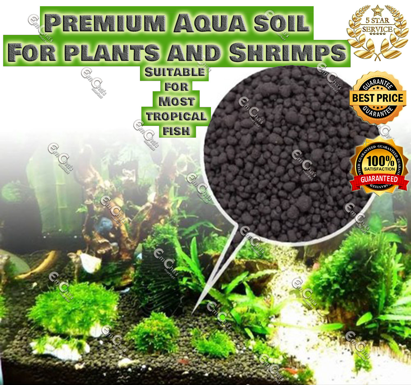 1kg (AS3) Aqua soil Premium Quality Imported from OF Singapore OceanFree Aquasoil (plnt) (bdg