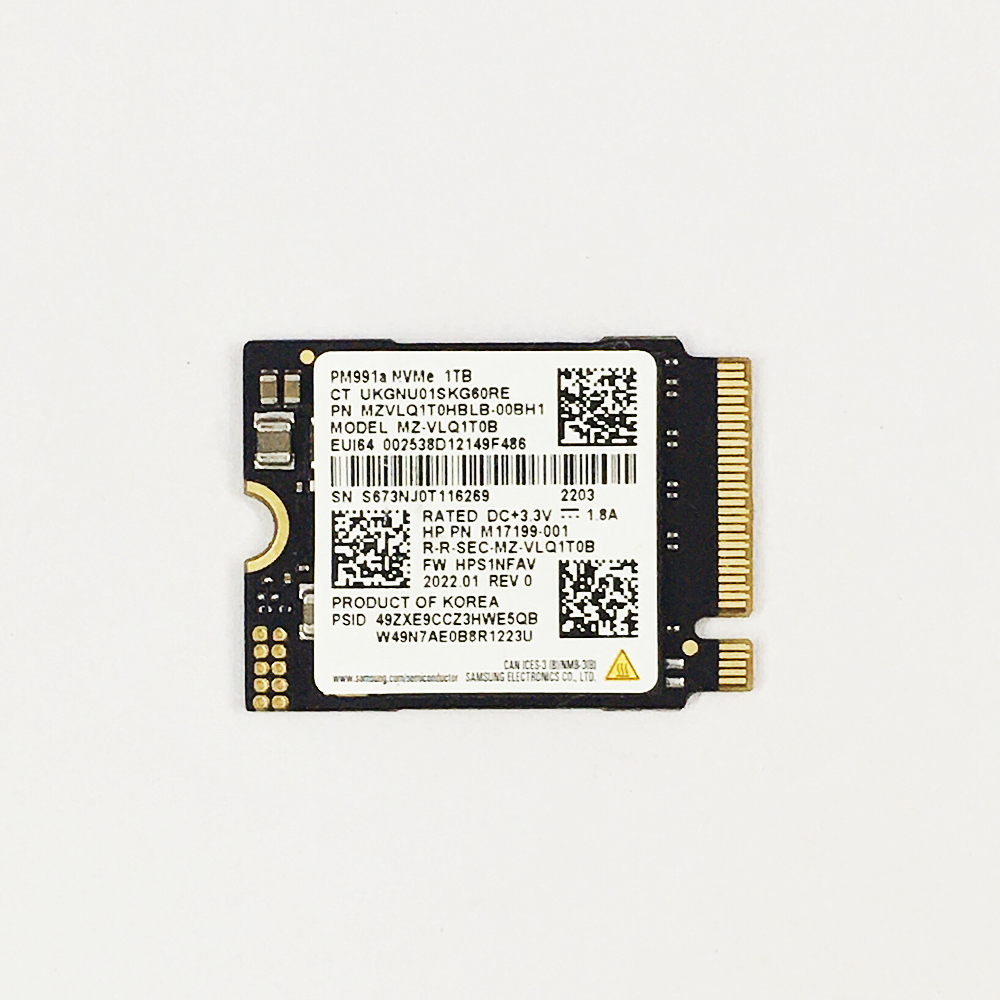 Samsung PM991a 256GB 512GB 1T M.2 2230 NVMe Replacement SSD for