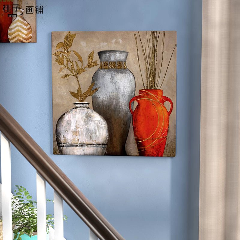 European vintage vase poster canvas painting room wall art decoration