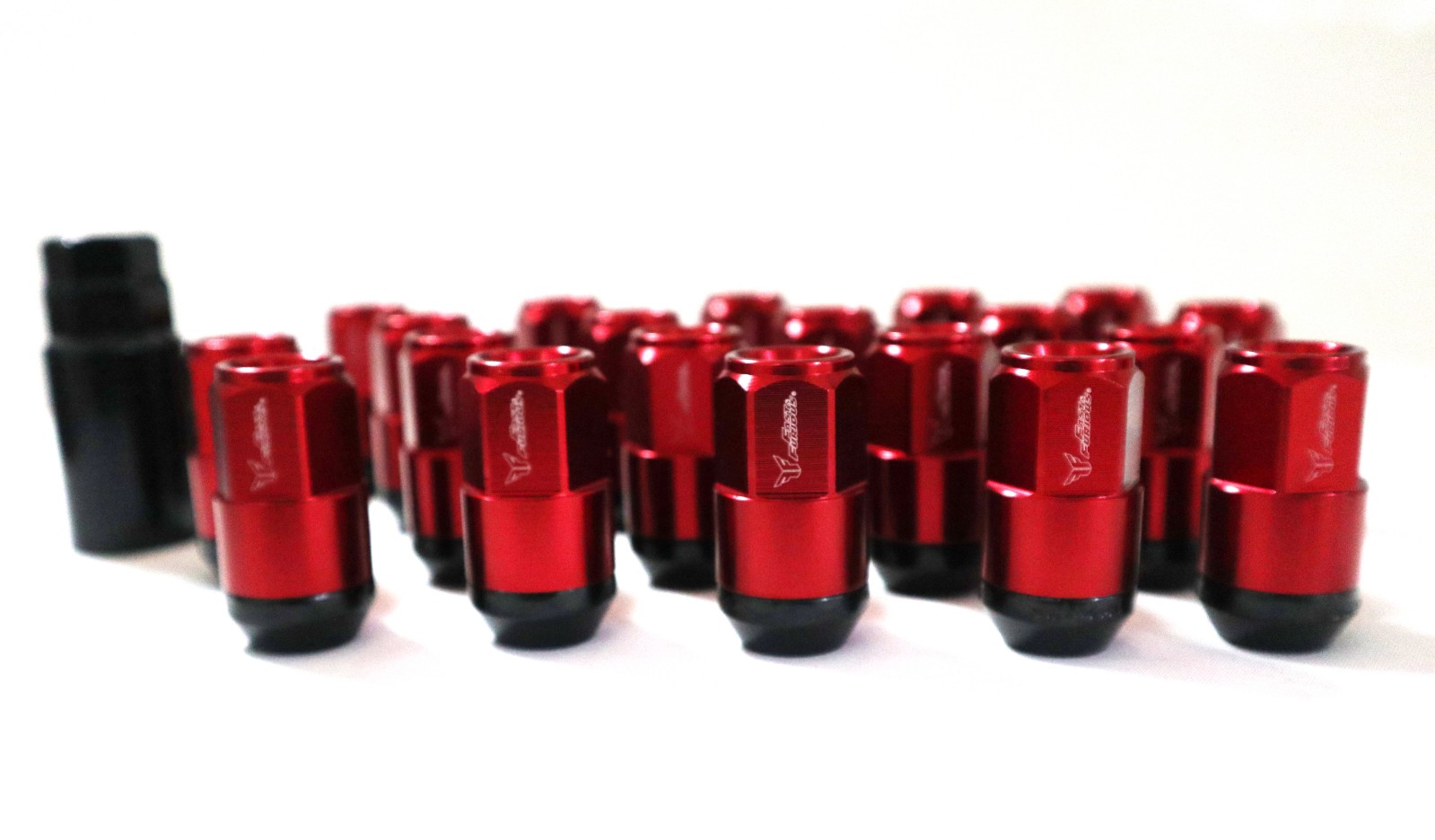 ERMETIQ Set of 20 Allen Key Wheel Nut Modification Screw Red Lugnuts