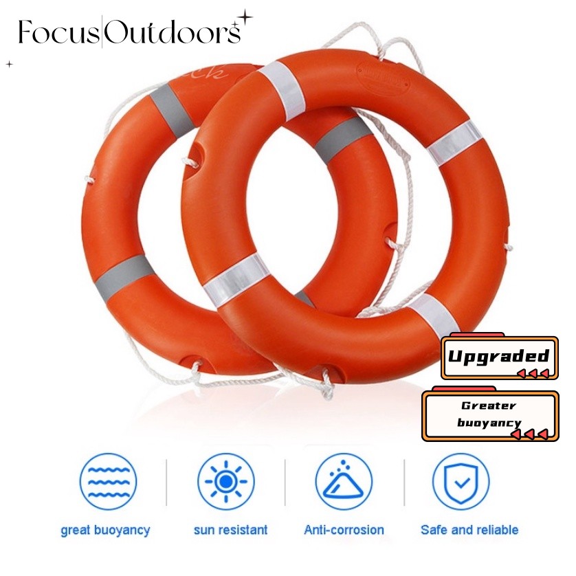 1PCS Fiber ring Safety Swimming Life Buoy Ring Rescuer Vest Sports