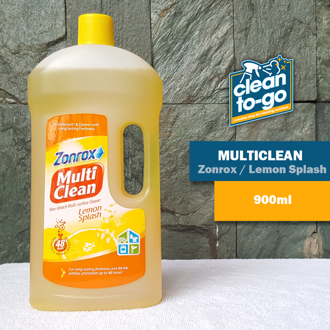 ZONROX Multi Clean Nonbleach Multisurface Cleaner 900ml Lemon Splash Scent by Green Cross