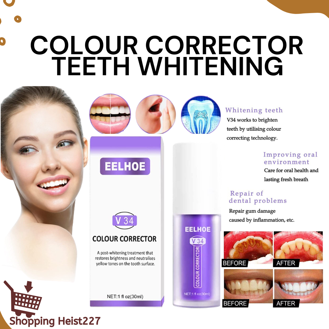 Eelhoe Teeth Whitening Toothpaste Colour Corrector Foam Toothpaste