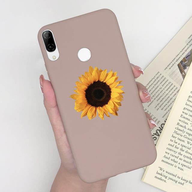 For Huawei P Smart 2019 Cases Silicone Soft TPU Matte Back Cover For Funda  Huawei P Smart 2019 Case Cover POT-LX1 Phone Case