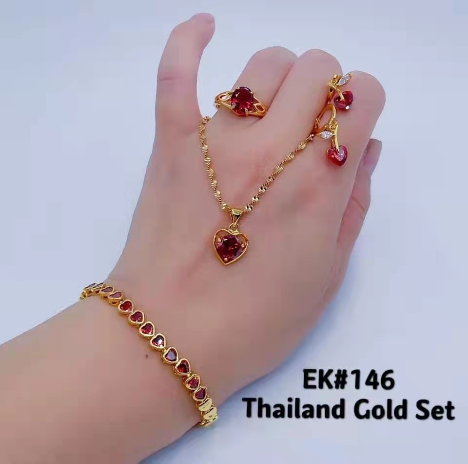 Bangkok Thai Gold Set Garans Thailand Jewelry Set (4 in 1) Lazada PH