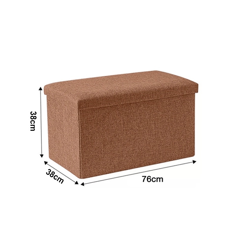 Rectangular Adult Storage Stool Household Foldable Box Clothes
