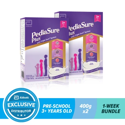 Pediasure Plus Creamy Milk 400G For Kids Above 3 Years Old Bundle of 2