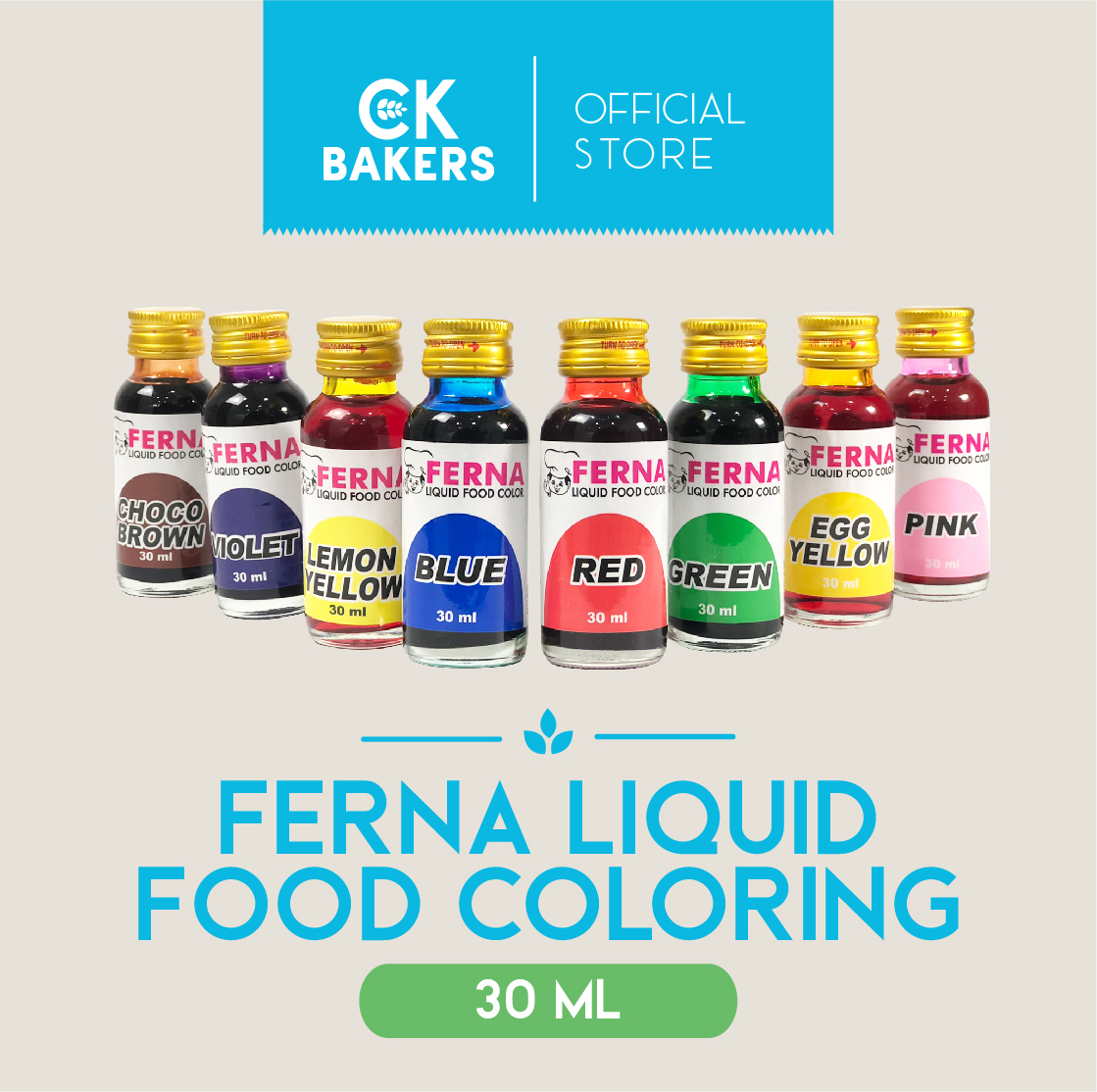 Ferna Food Coloring Liquid 30ml