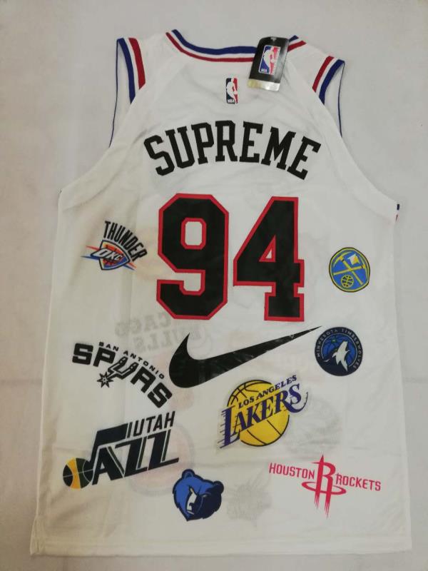 Supreme #94 Nba 2020 New Arrival Black Jersey - Bluefink