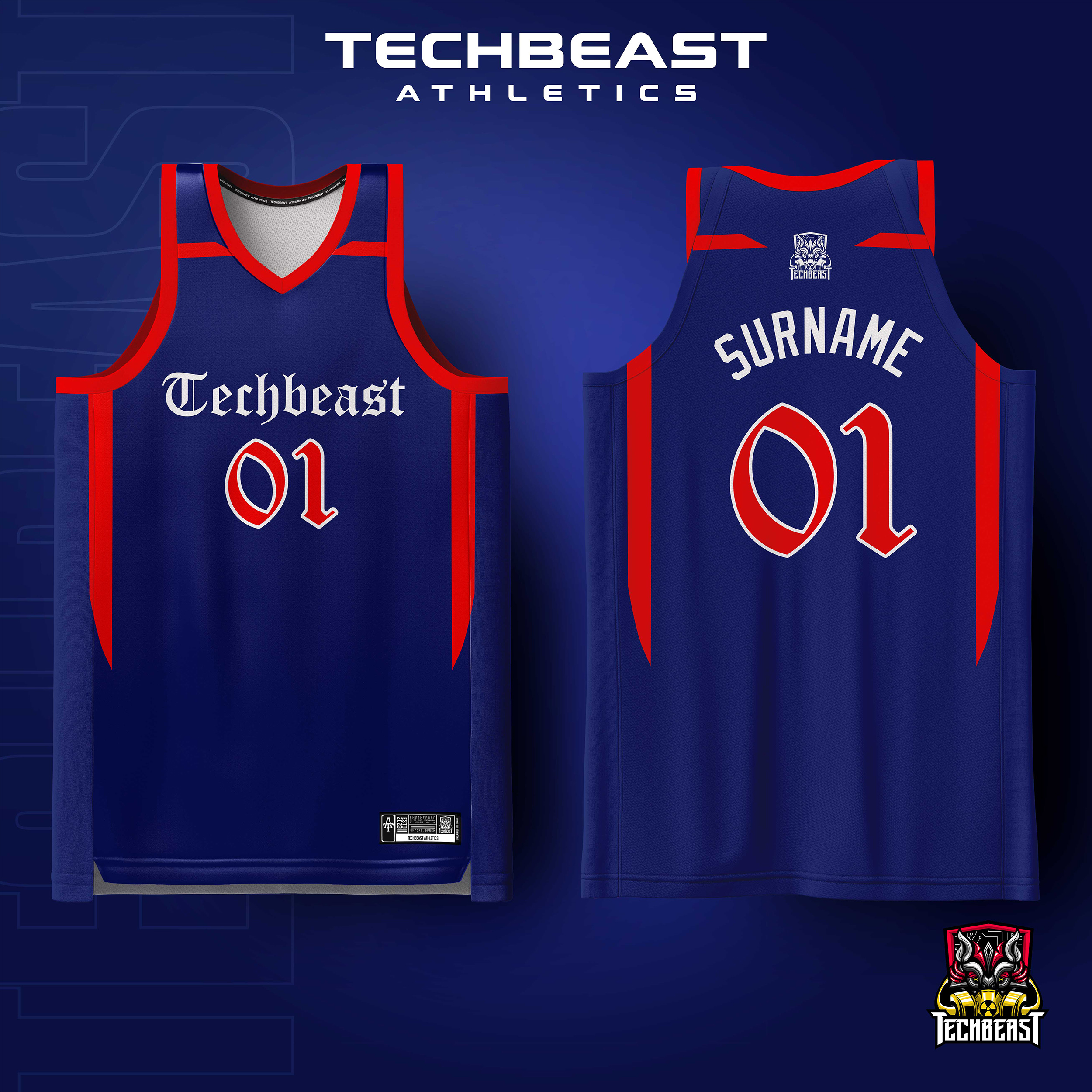 Challenger Full Sublimation Basketball Jersey Techbeast ( CUSTOM NAME ...