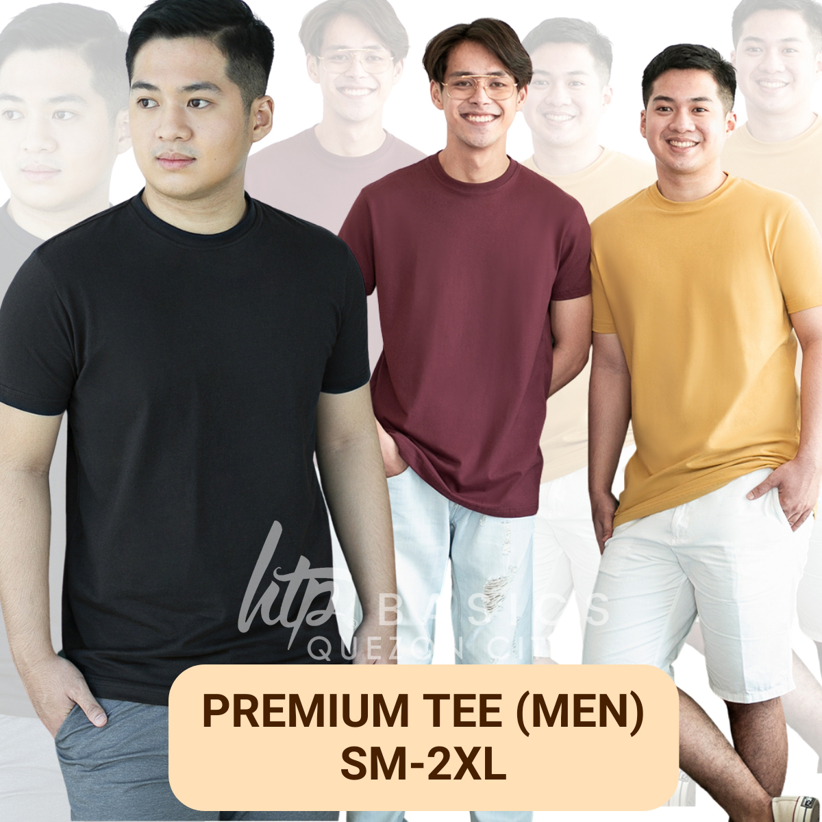 HTP Premium Tees for Men (100% Cotton 