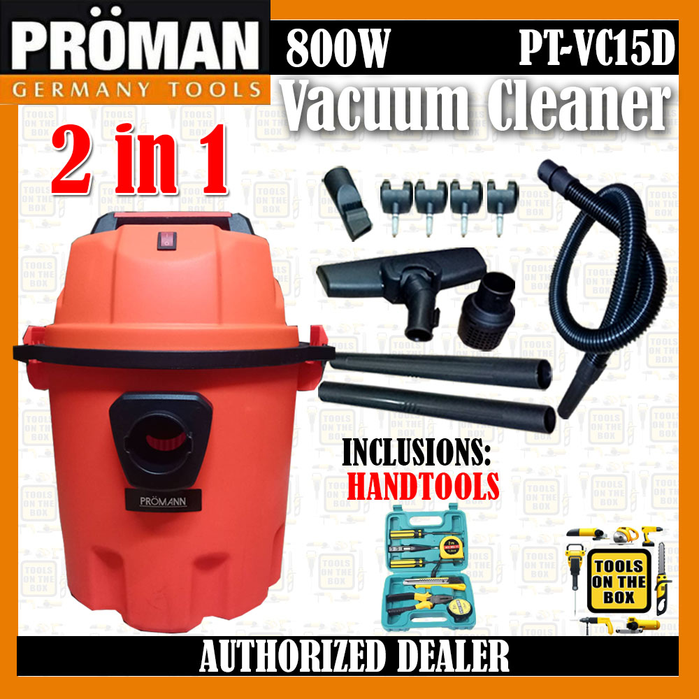 Proman Vacuum Cleaner 800W PTVC15D +FREE Handtools Lazada PH