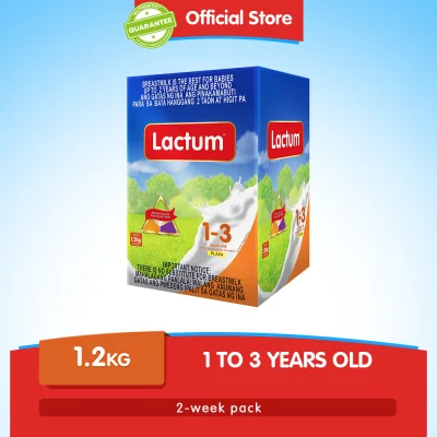 Lactum for 1-3 Years Old 1.2kg Plain Milk Supplement Powder