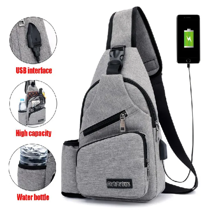 Sling bag with usb port Clearance