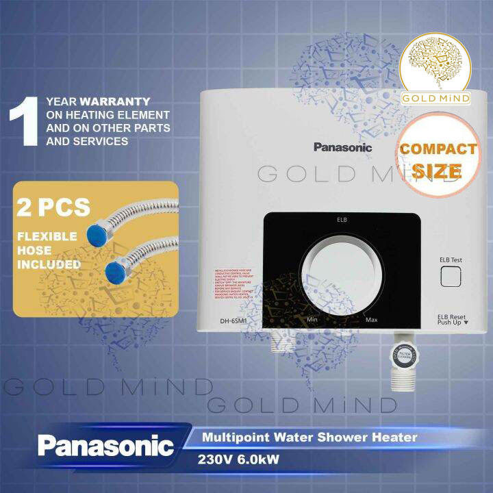 Panasonic Water Heater Multi Point Compact Shower Heater (DH6SM1) Free