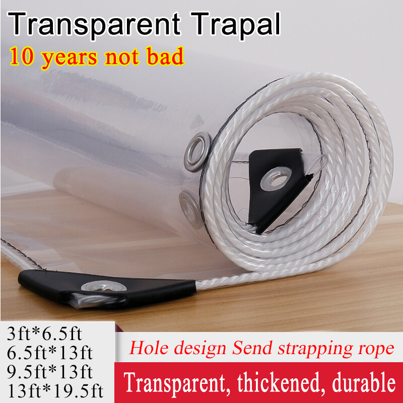Transparent Trapal Waterproof transparent tarpaulin clear tarpaulin