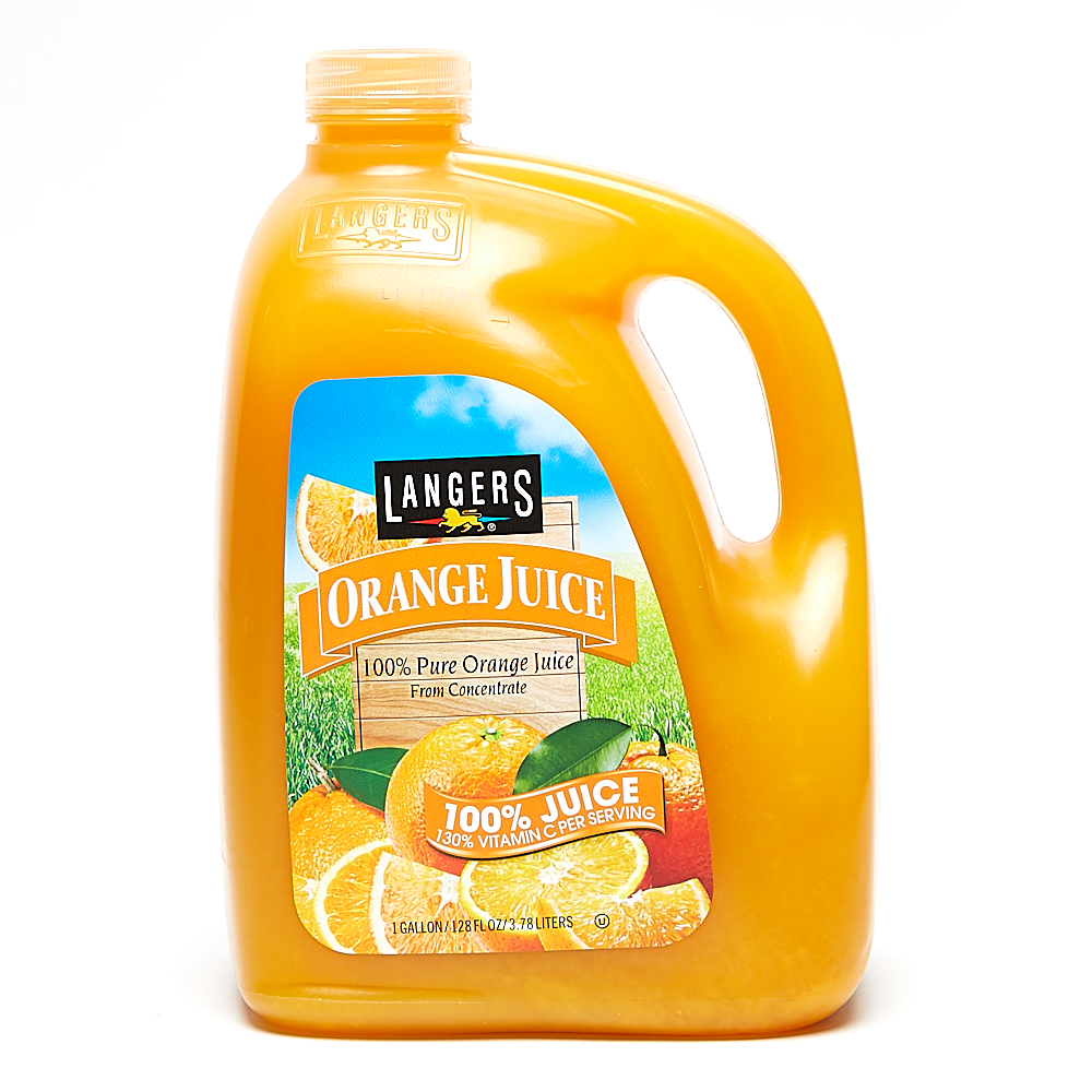 Langers 100 Pure Orange Juice 1Gal Lazada PH