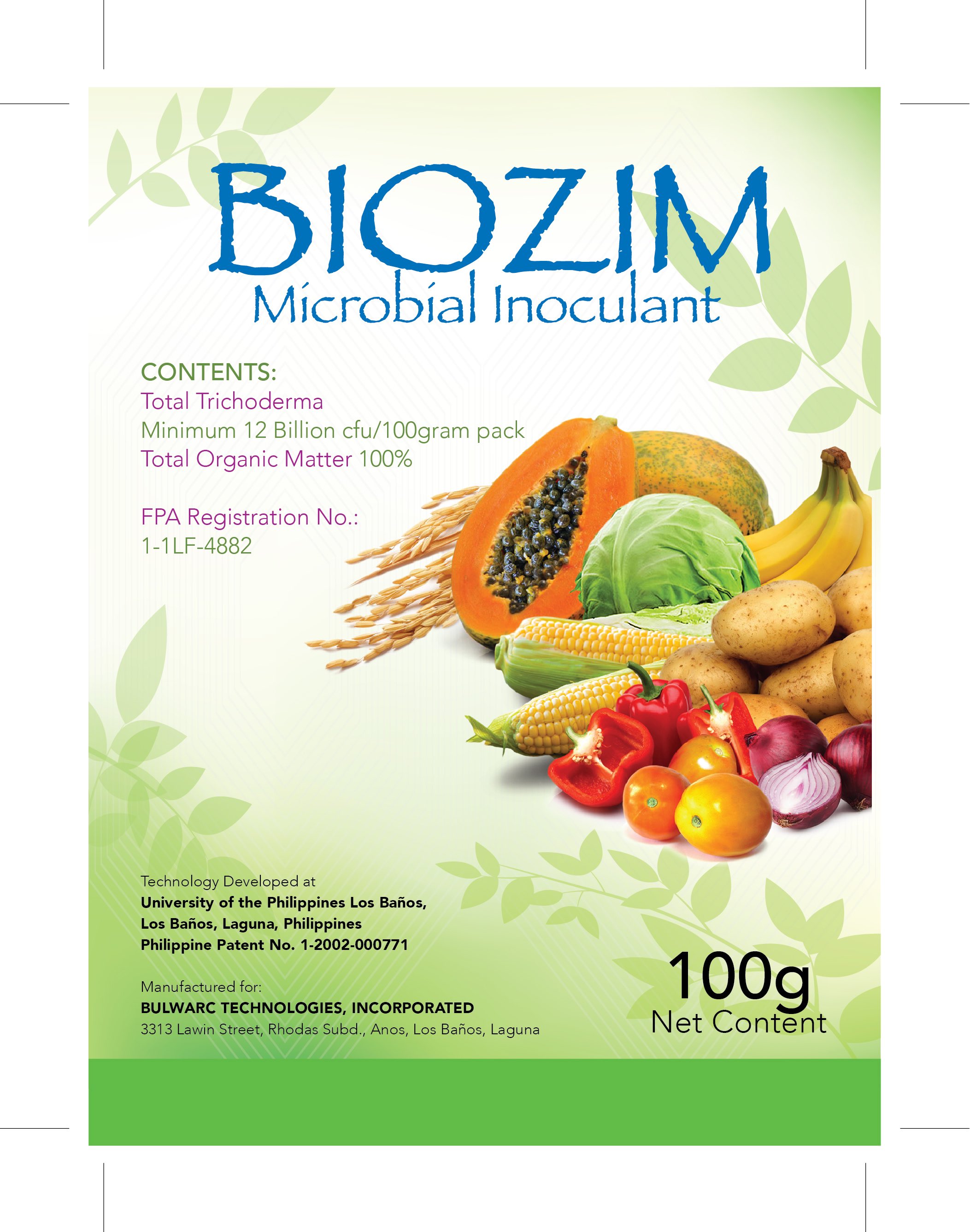 Biozim Microbial Inoculant 2x100 Gram Sachet Bio Fertilizer Lazada Ph 4868