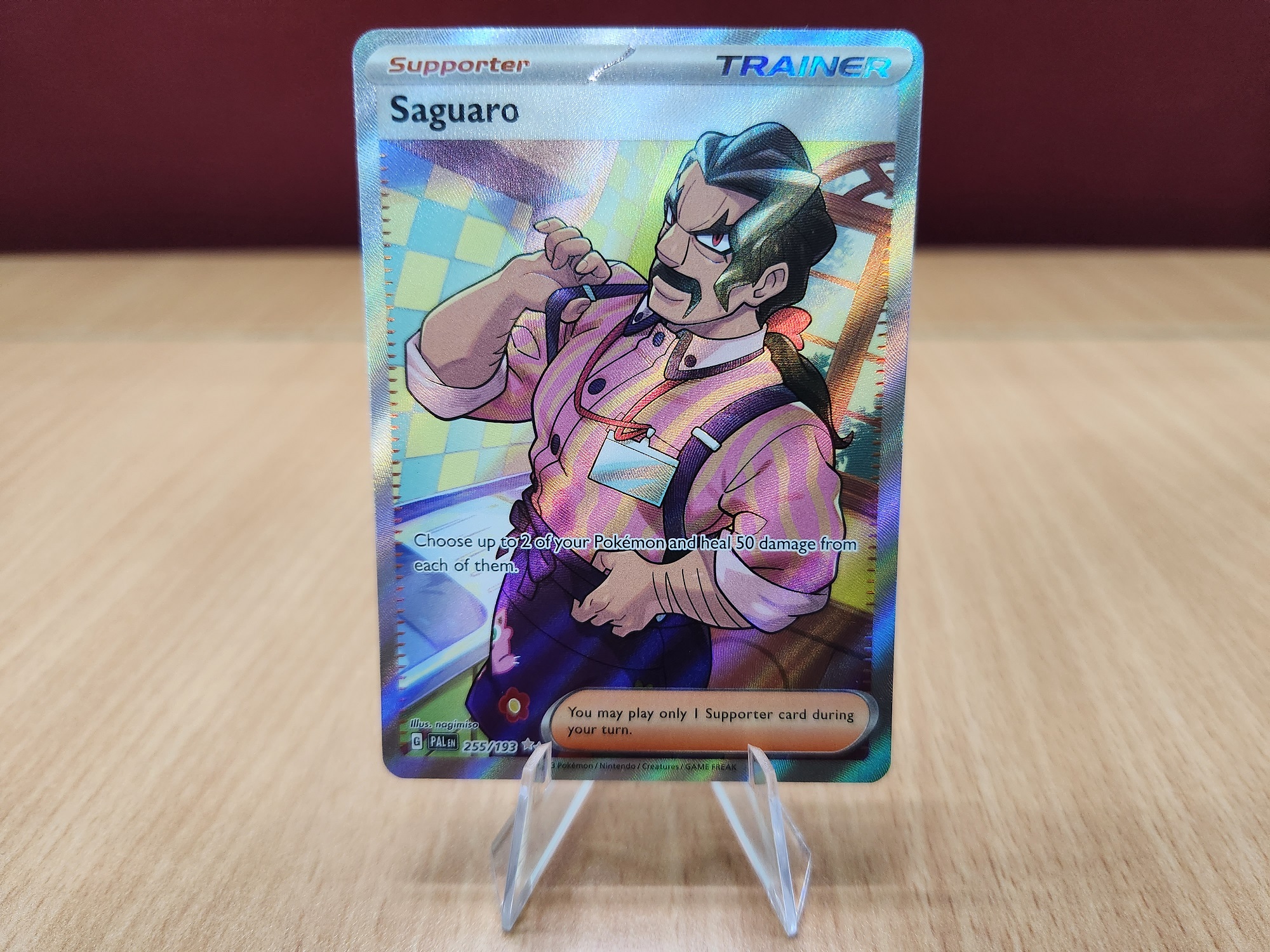 saguaro full art pokemon card Pokmon TCG: 090/071 SR SV2D Clay Burst Supporter Rarity Saguaro - 270/193 - Illustration