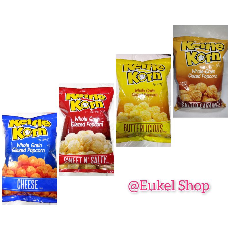 Kettle Korn Popcorn 120g (Sweet & Salty, Cheese, Butter, Salted Caramel