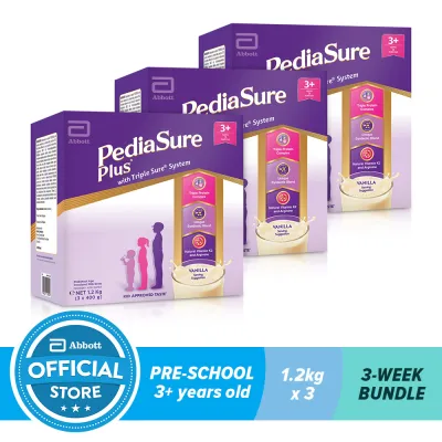 Pediasure Plus Vanilla 1.2KG For Kids Above 3 Years Old Bundle of 3