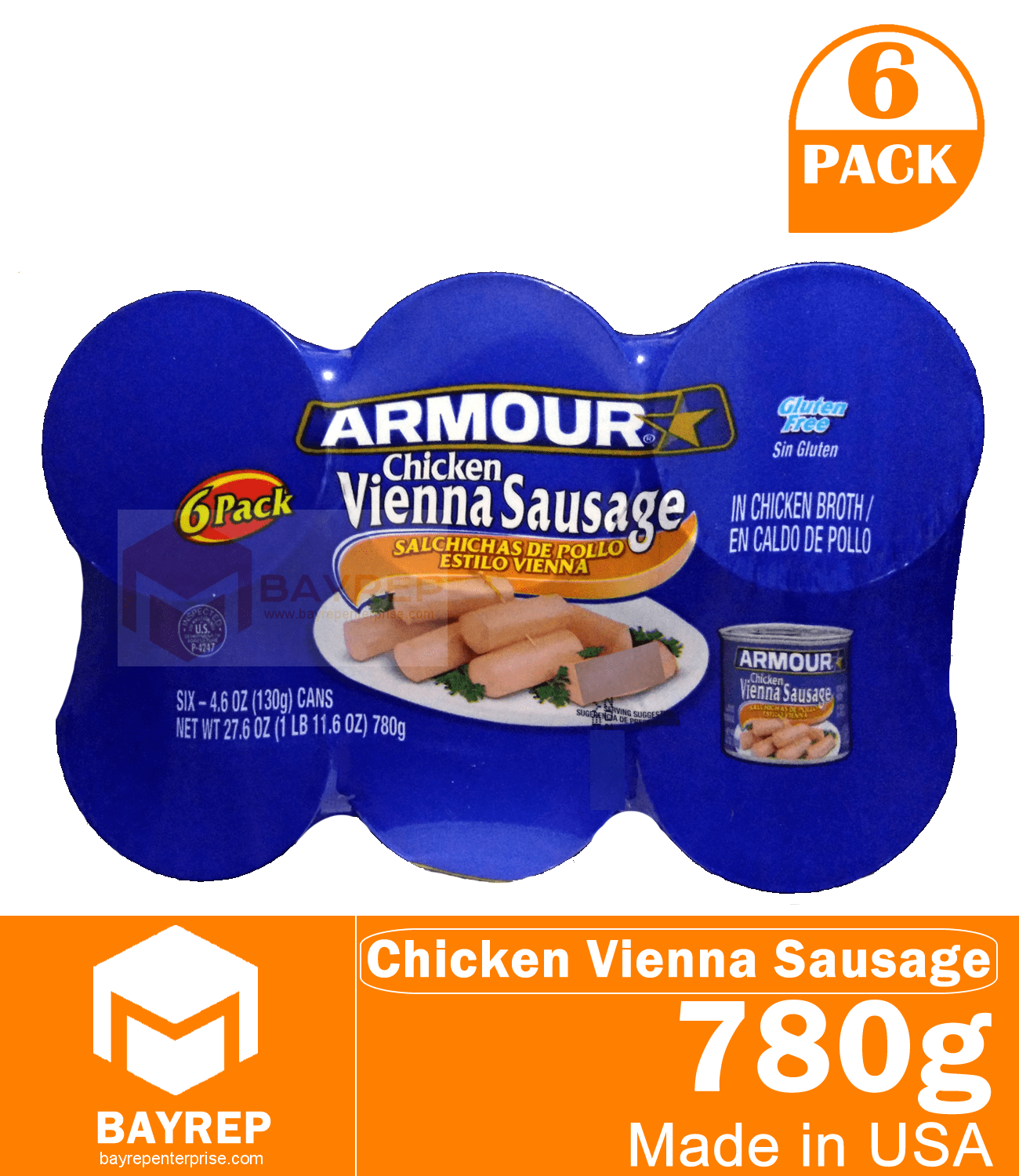 Armour Chicken Vienna Sausage Gluten Free 780g 6Pack Lazada PH