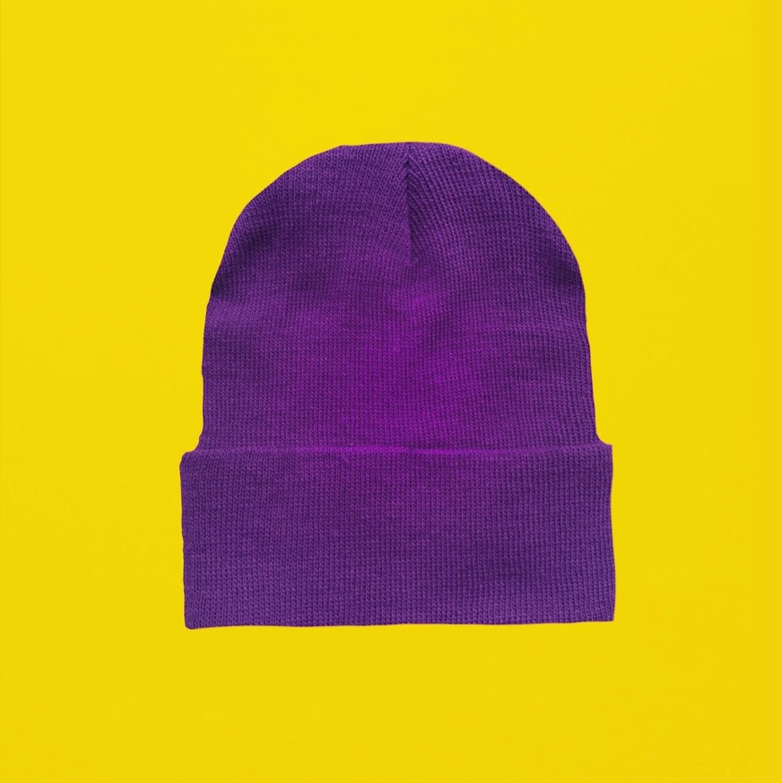 Purple Beanie (4C Knit 