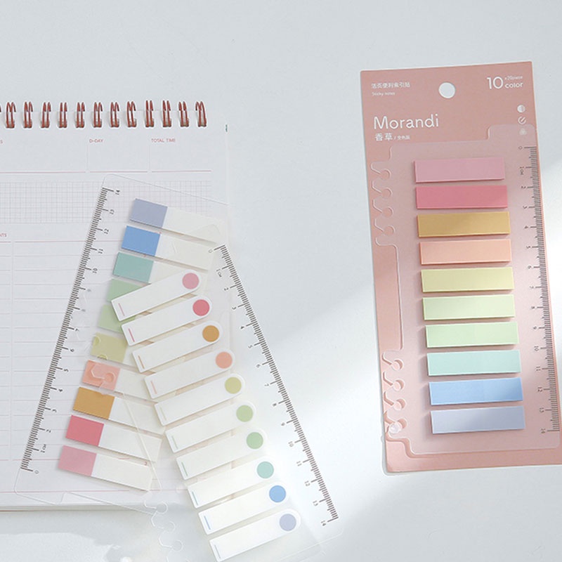 Notepad With Sticker Note Colorful Sticky Note Memo Pad Lable Sticker Bookmarks Notepad School ...