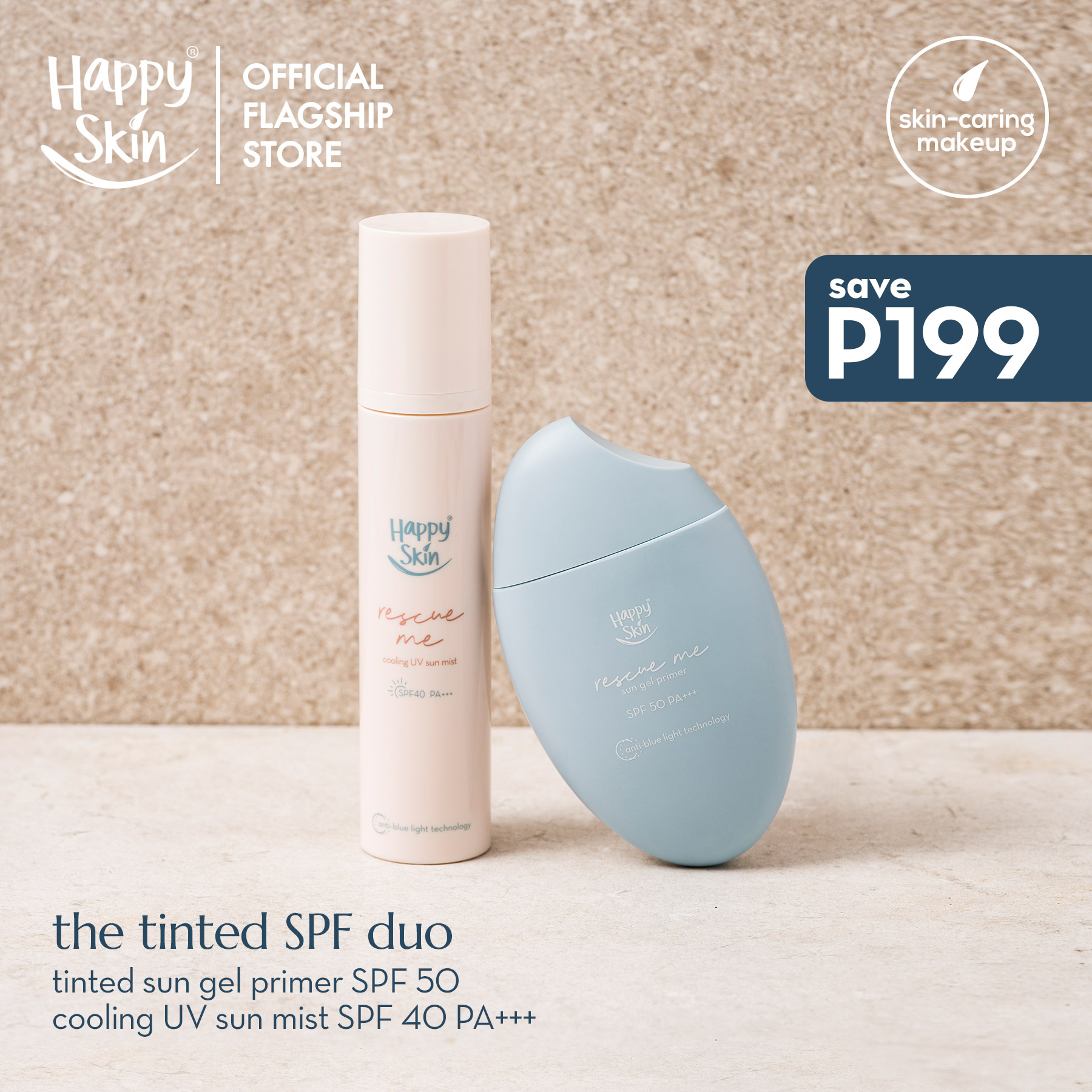 Happy Skin Rescue Me Invisible Sun Gel Primer Broad Spectrum SPF 40