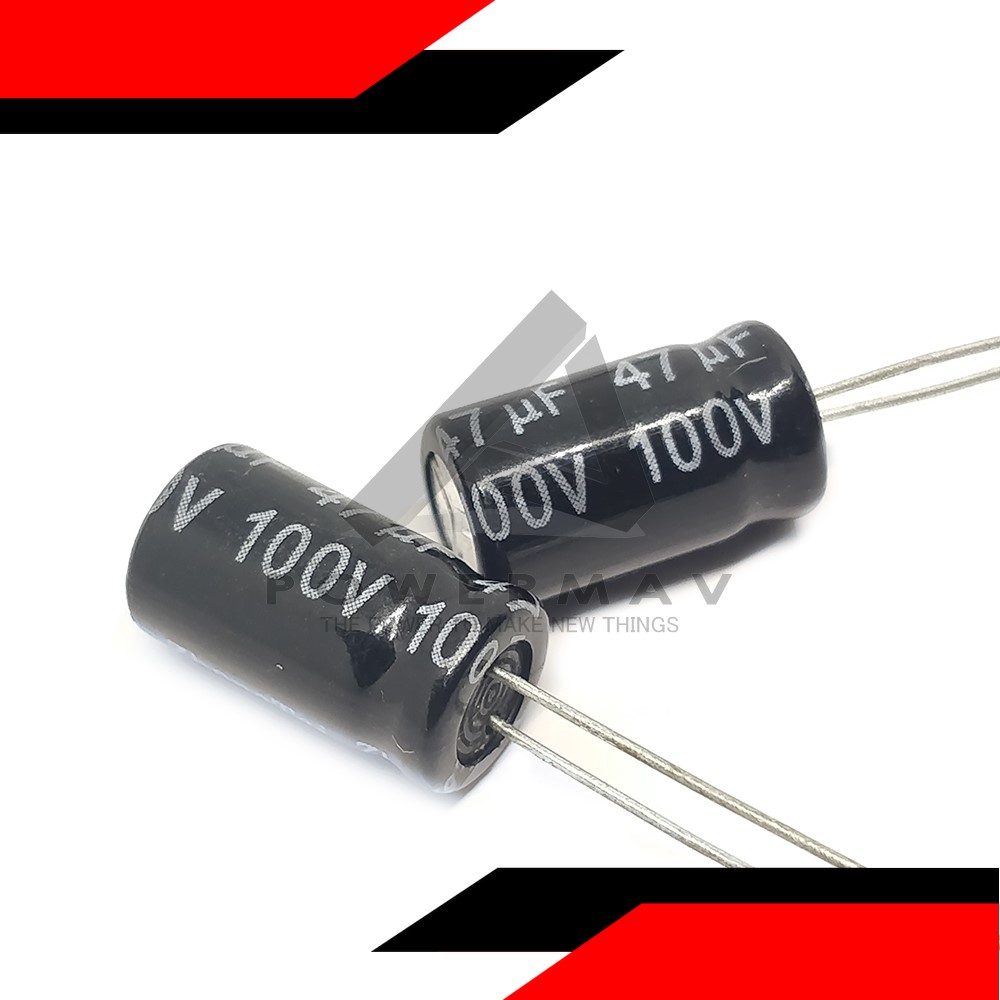 2pcs original 47uf 100v capacitor Electrolytic Capacitor Low Leakage