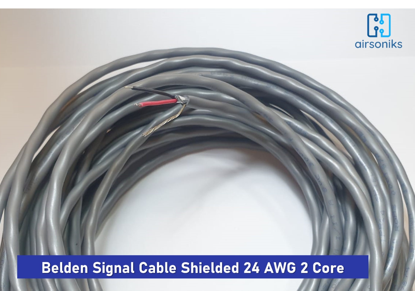 Airsoniks 1meter Belden Multicore Industrial Signal Cable, 22AWG 4core