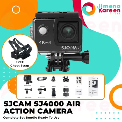 Authentic SJCAM SJ4000 AIR Action Camera Full HD 4K WIFI Sport DV 2.0 Inch Screen FREE Chest Strap