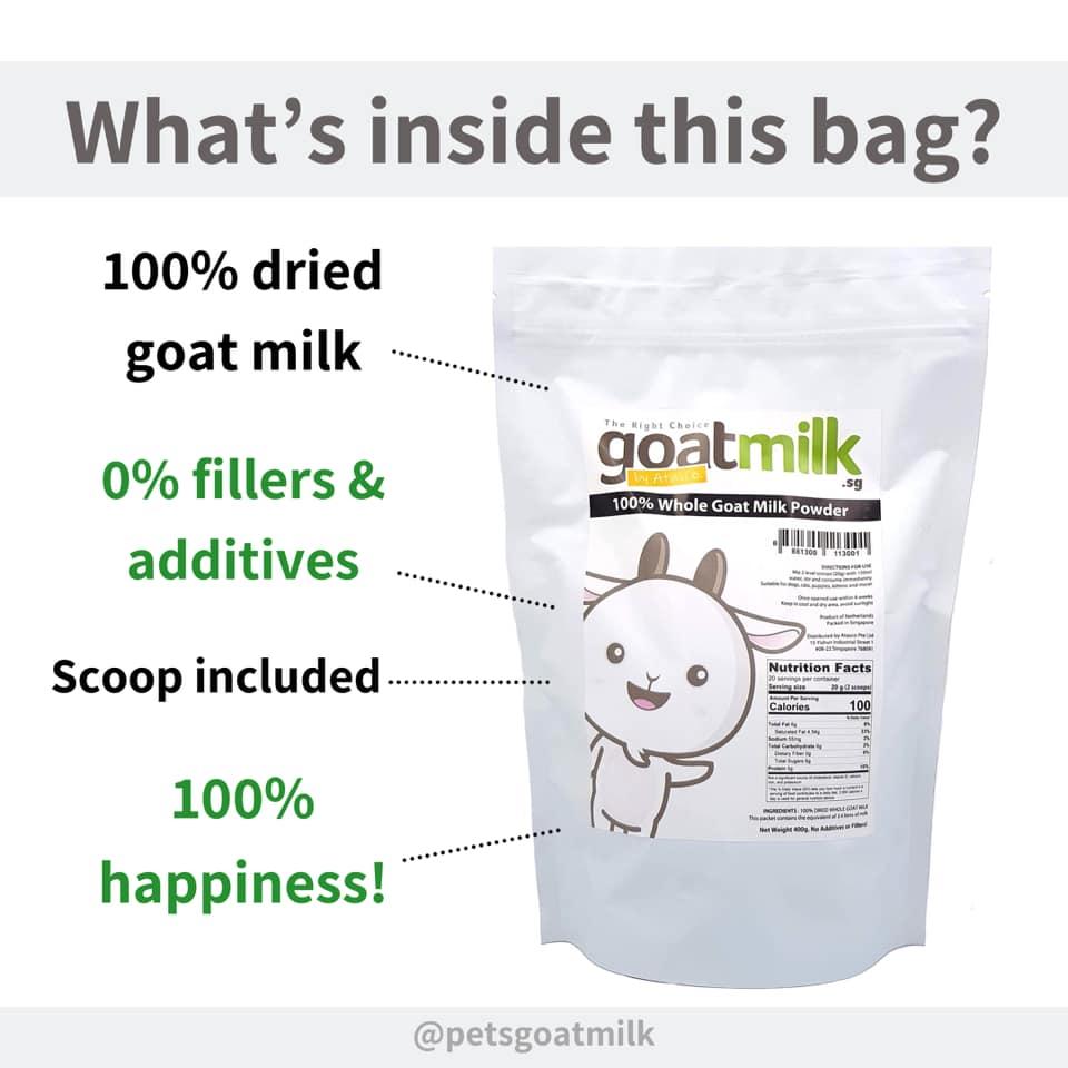 Atasco Pet's Milk 100 Whole Goat Milk Powder 400g review and price