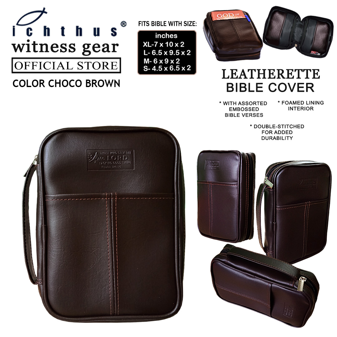 Bible Cover Sturdy and Affordable Bible Cover with Zipper Bible Cover Case Leatherette Lazada PH