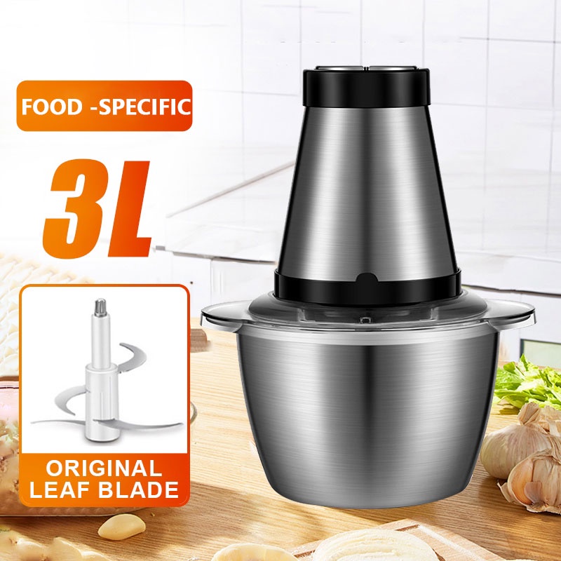 2/3L Stainless Steel Heavy Duty Electric Meat Grinder Quickly ground