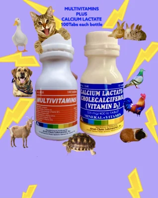 Multivitamins & Calcium For pets 100tabs