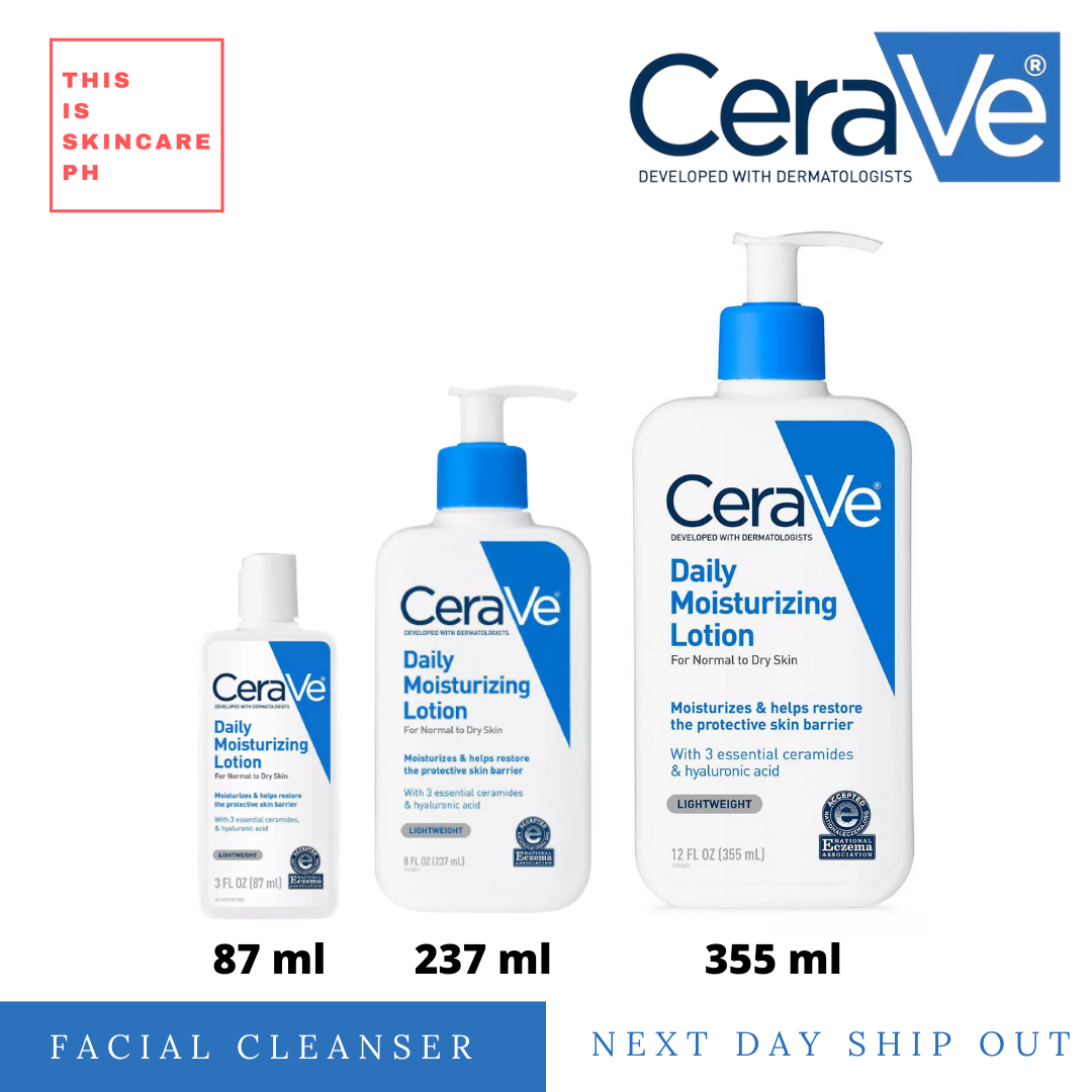 Cerave Unscented Daily Moisturizing Lotion For Normal To Dry Skin 