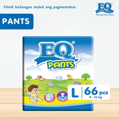 EQ Pants Mega Pack Large (9-14 kg) - 66 pcs x 1 (66 pcs) - Diaper Pants