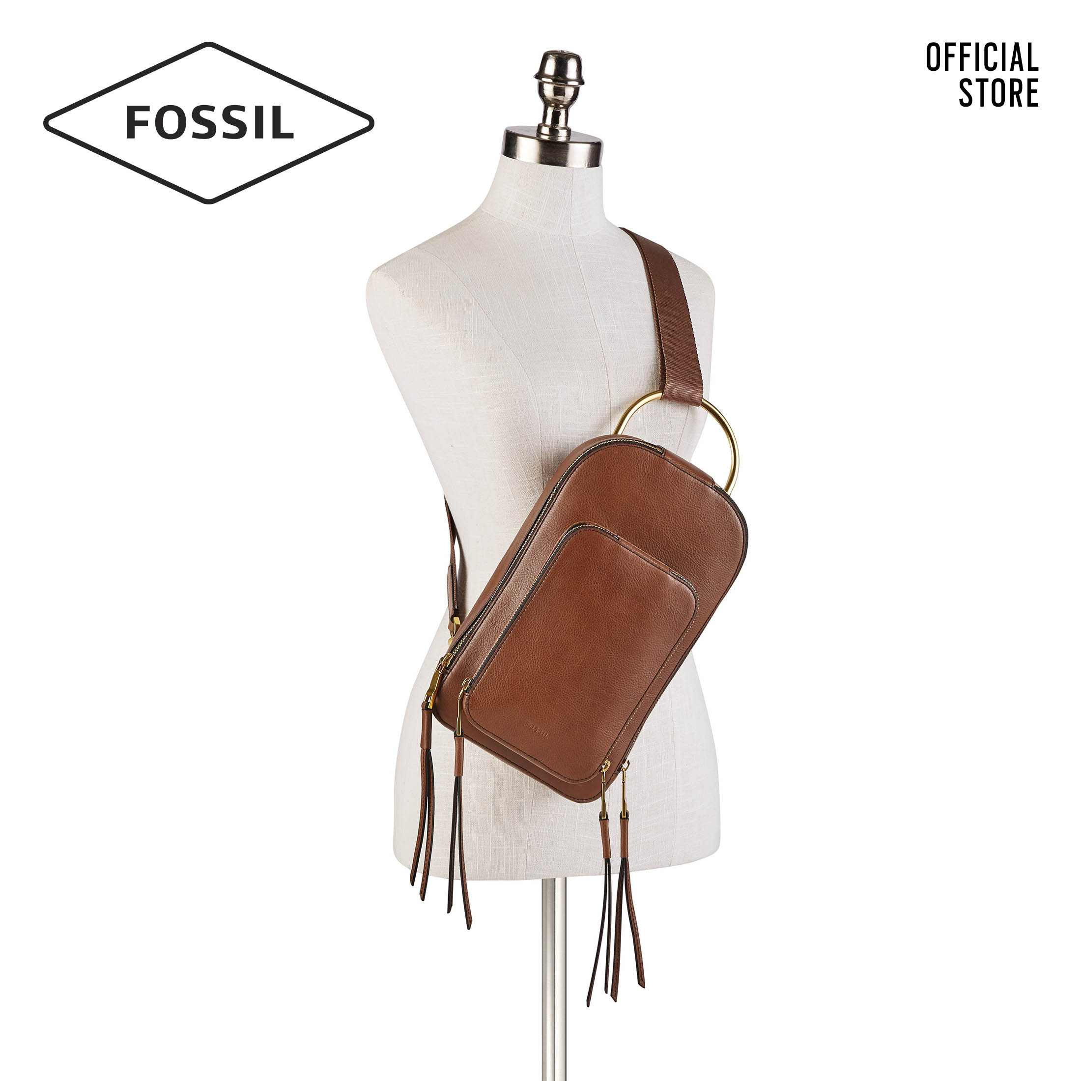 fossil dove sling pack