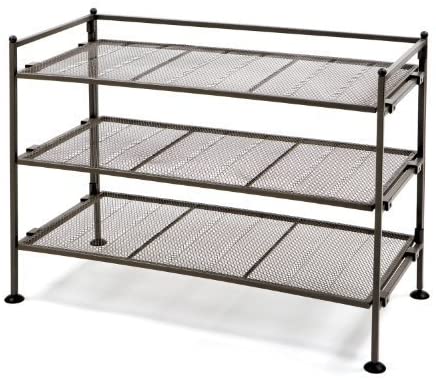 Seville Classics 3 Tier Utility Mesh Shoe Rack Satin Cocoa Lazada Ph