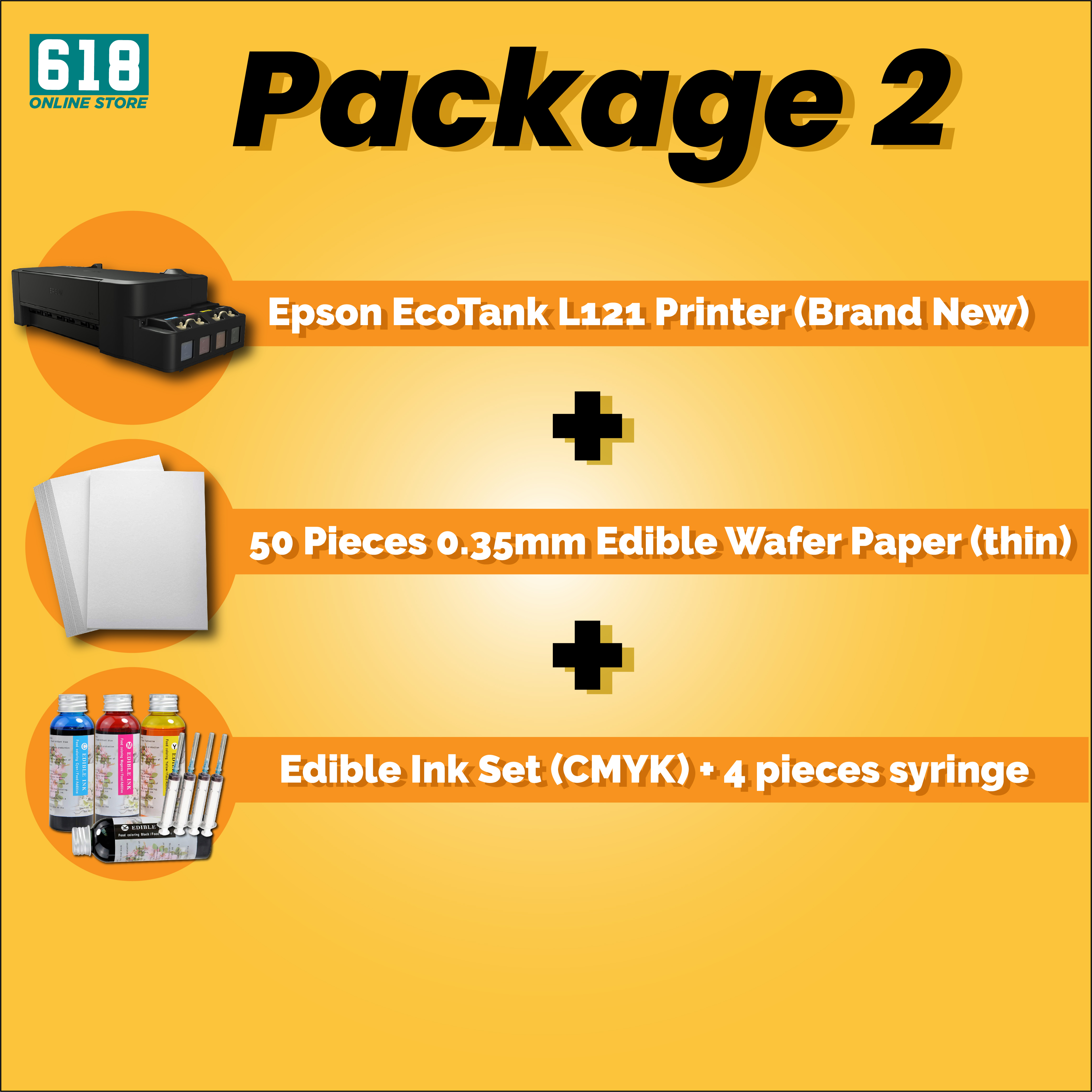 Edible Printing Package Edible Printer Edible Ink Edible Paper