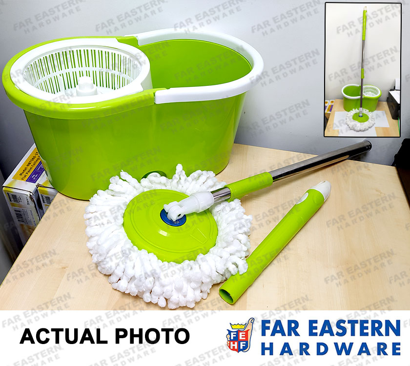 Spin Mop w/ Bucket Spinner Squeezer for Floor Cleaning | Lazada PH