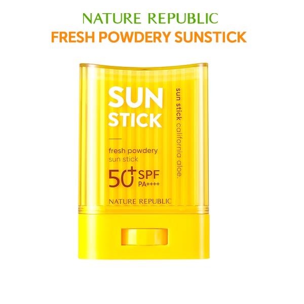 Nature Republic California Aloe Fresh Powdery Sun Stick SPF50 PA 24g ...