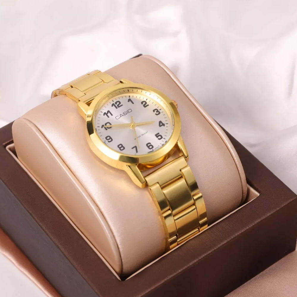 Casio gold 2025 watch water resistant