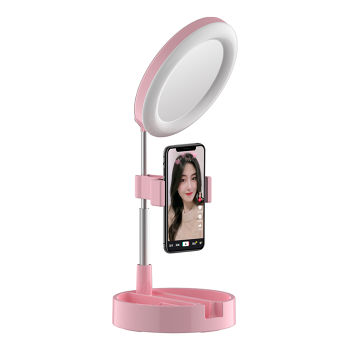 light pink desk lamp