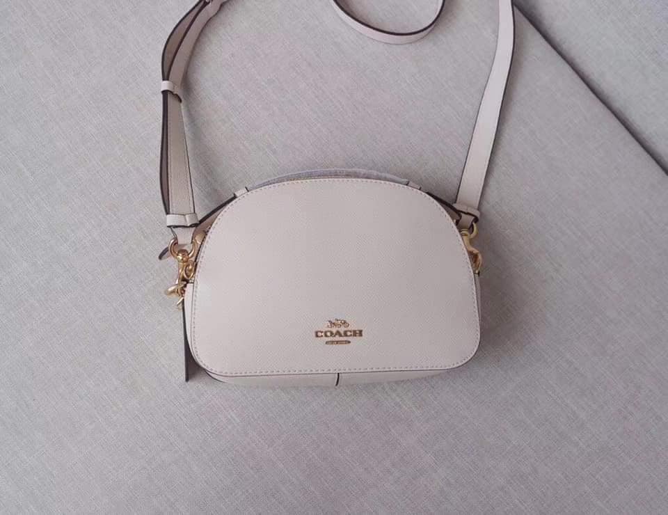 COACH ☜UNBOXING☞ Mini Serena Crossbody / 97561 / White / Chalk 