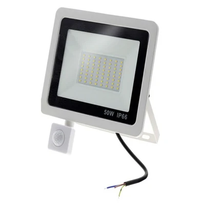 LED FloodLight PIR Motion Sensor Reflector 50W LED Flood Light Spotlight Wall Outdoor Lighting