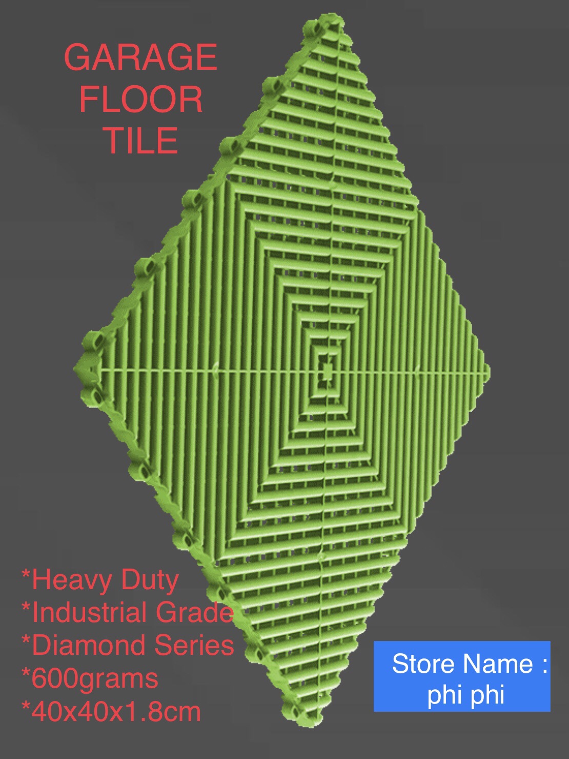 Garage Floor Tile / Event Car Wash Flooring Interlocking Tiles Weight